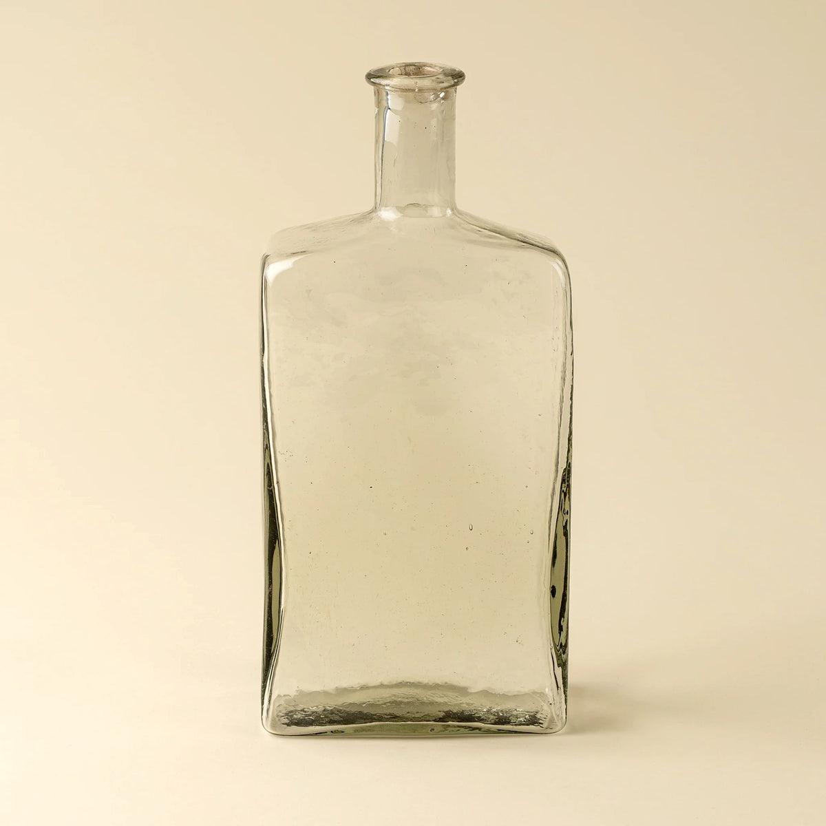 Large Clear Glass Bottle Vase