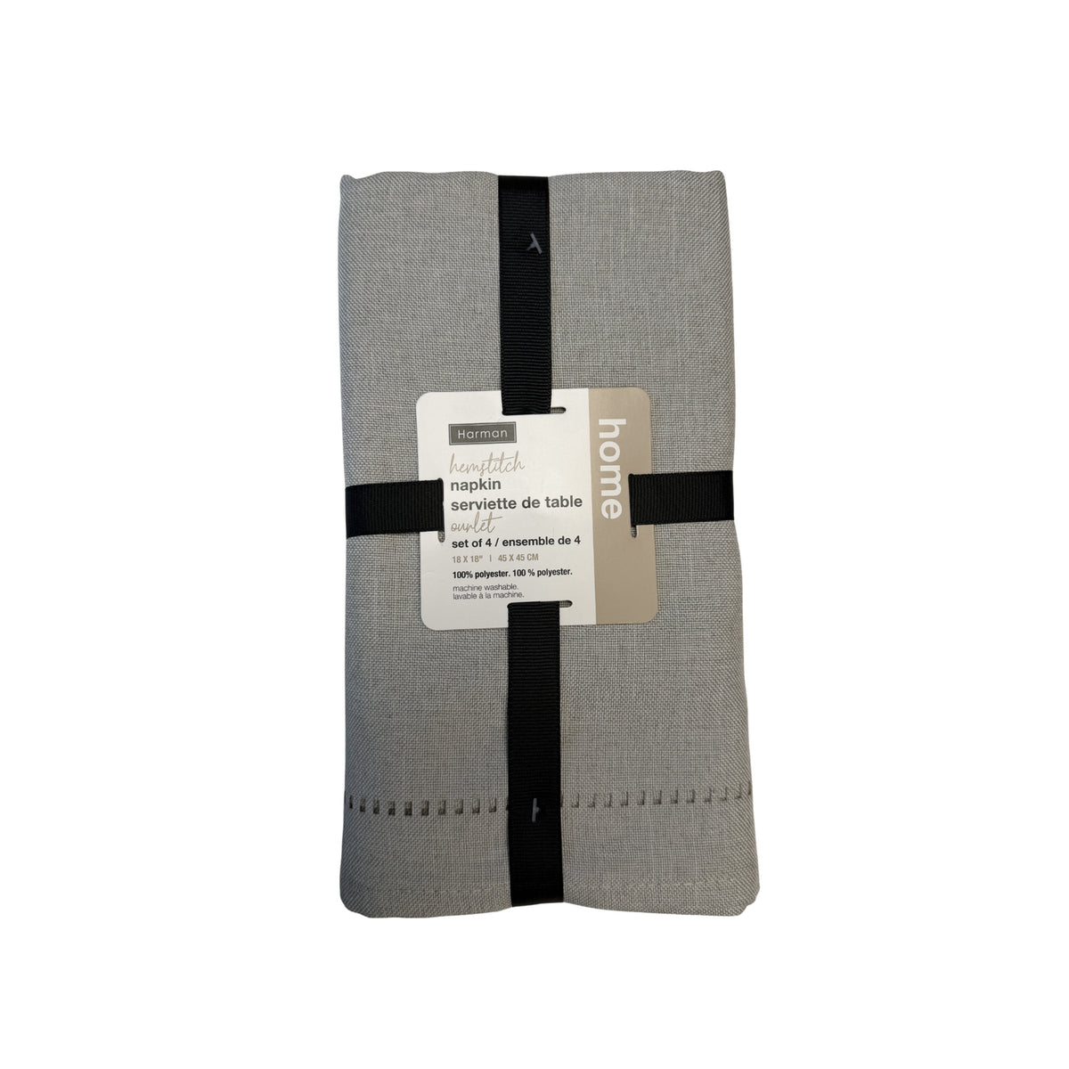 Hemstitch Napkin - Grey Set of 4