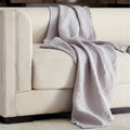 Linen Way | Hampton 100% Linen Throw - Silver Grey 60 x 75"