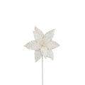 Floral Pearl Poinsettia  White