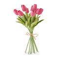 Real Touch Mini Tulips 13.5" Bundle 12 Fuchsia