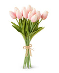 Real Touch Mini Tulips 13.5" Bundle 12 Pink