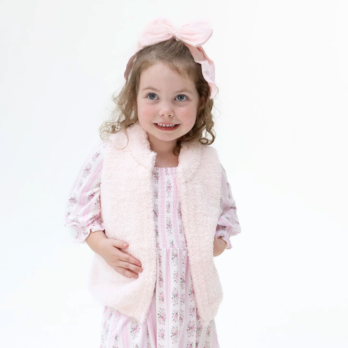 Chenille Baby Pink Vest