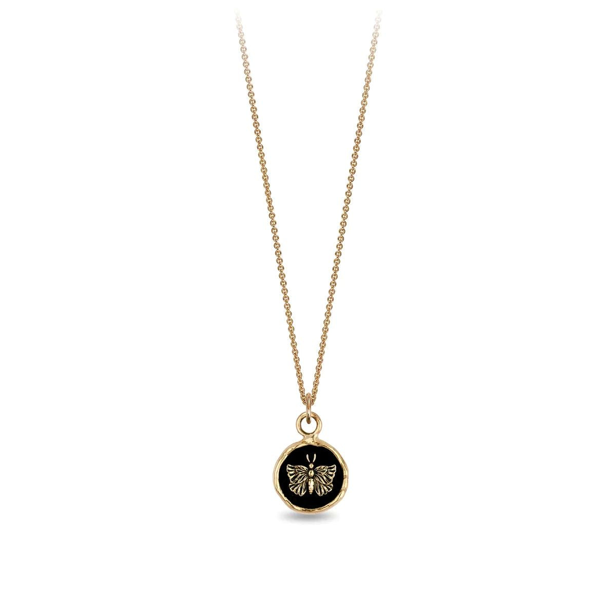 Pyrrha | Gold 14K Butterfly Talisman no chain