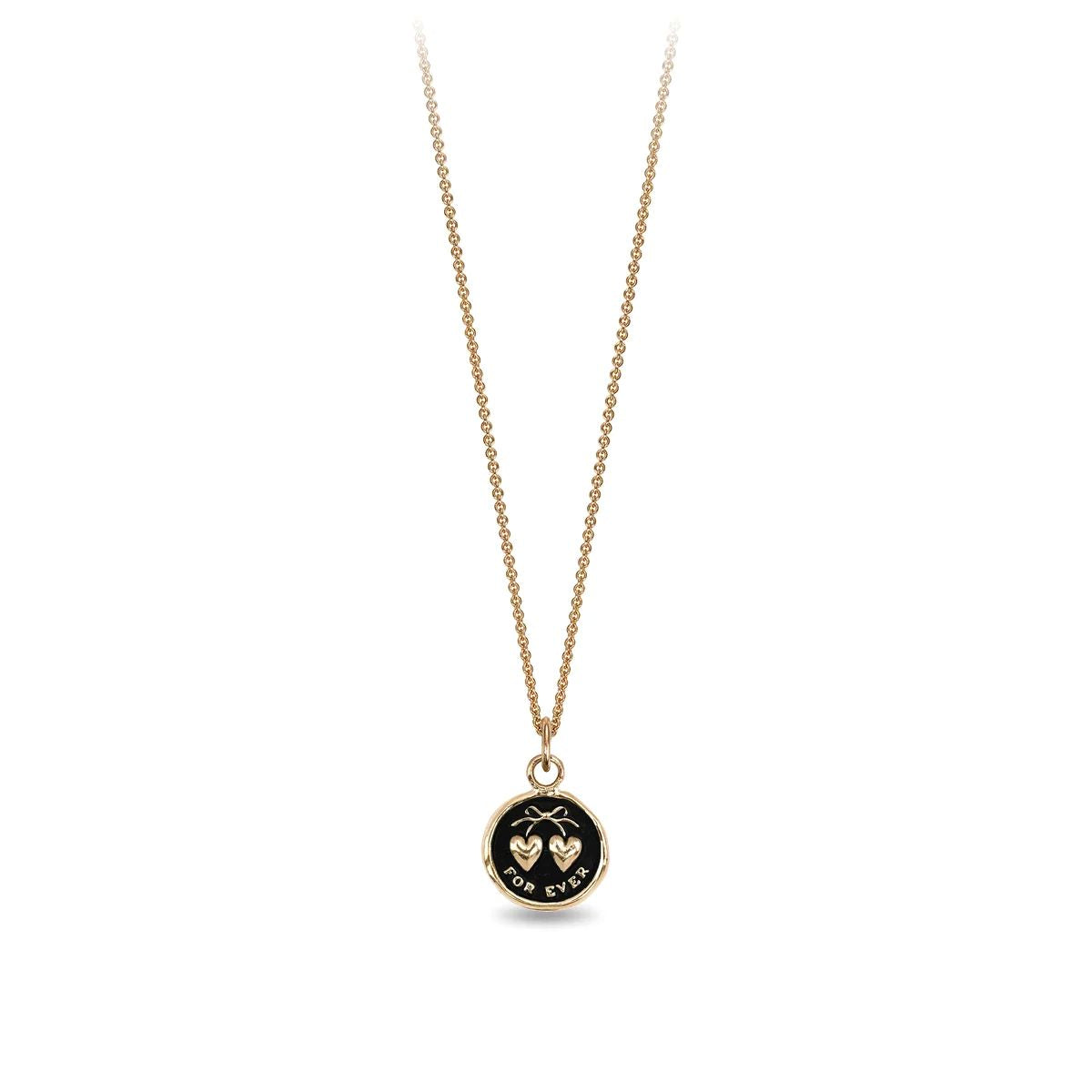 Pyrrha | Gold 14k Hearts 18" Necklace