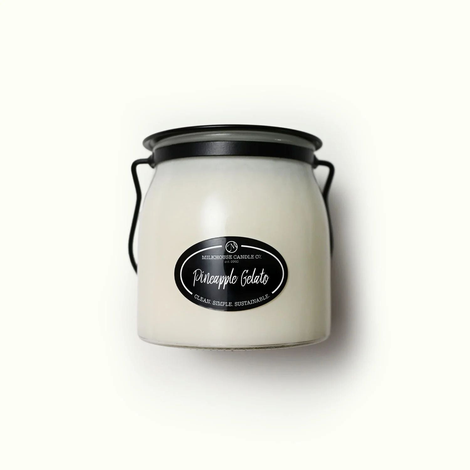 Milkhouse Candle Co. | Pineapple Gelato 16 oz Butter Jar Candle
