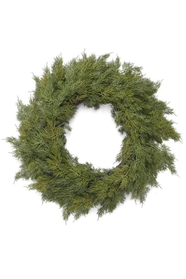 Cedar Christmas Door Wreath 24"