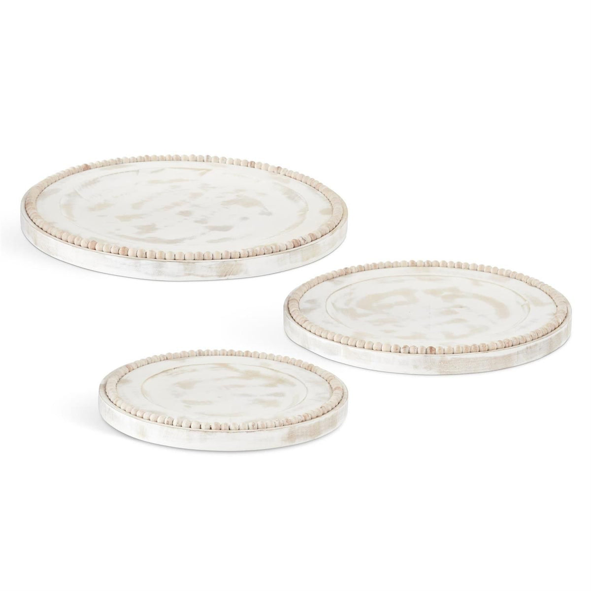 Tray Whitewash Wood Assort Sizes