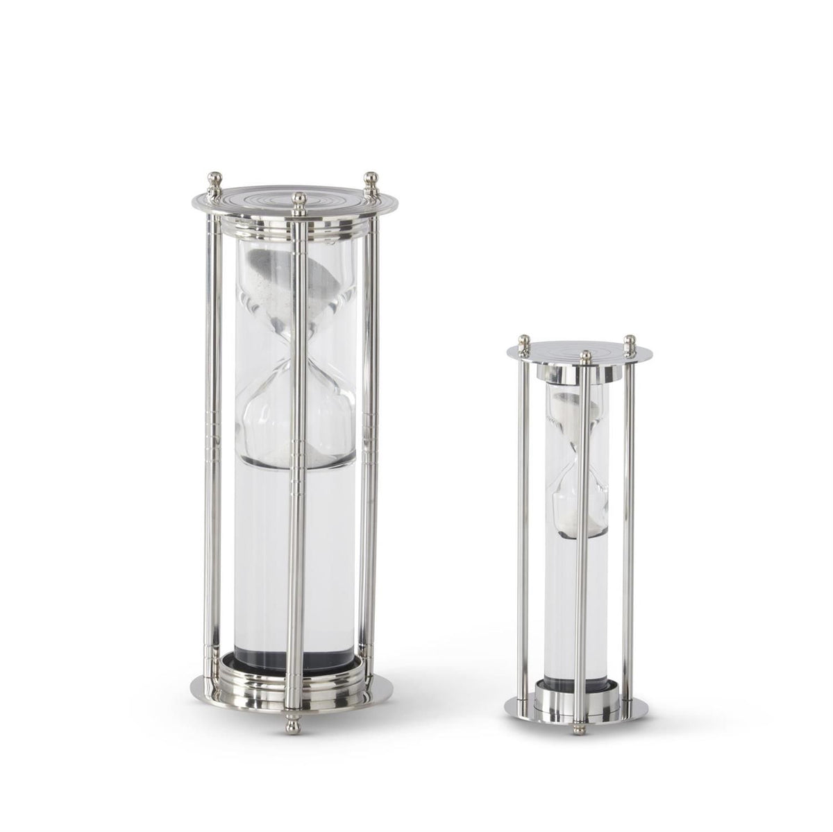 Hourglass Silver with water
