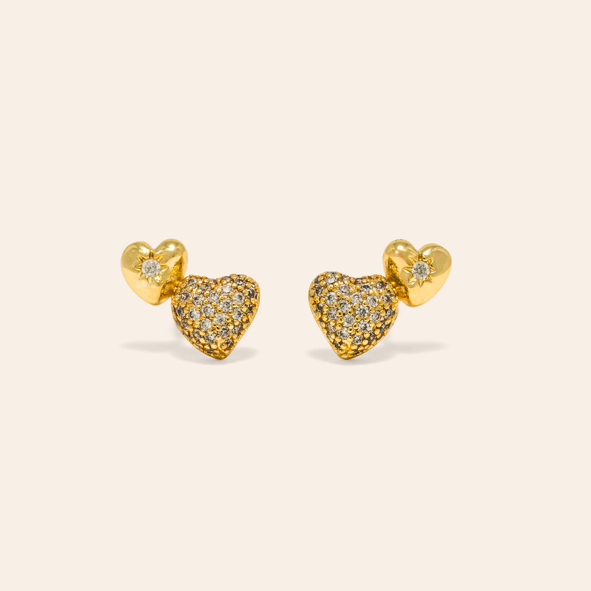 Lovers Tempo| Earrings Puff Heart Climber