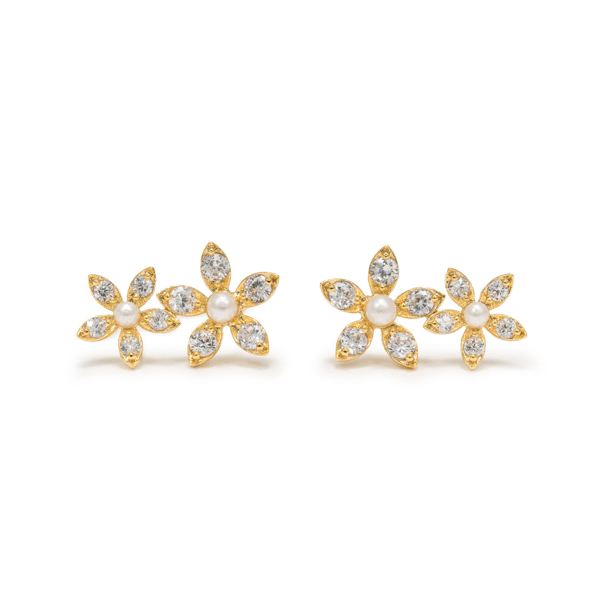 Lover's Tempo| Earrings Lily Climbers Clear