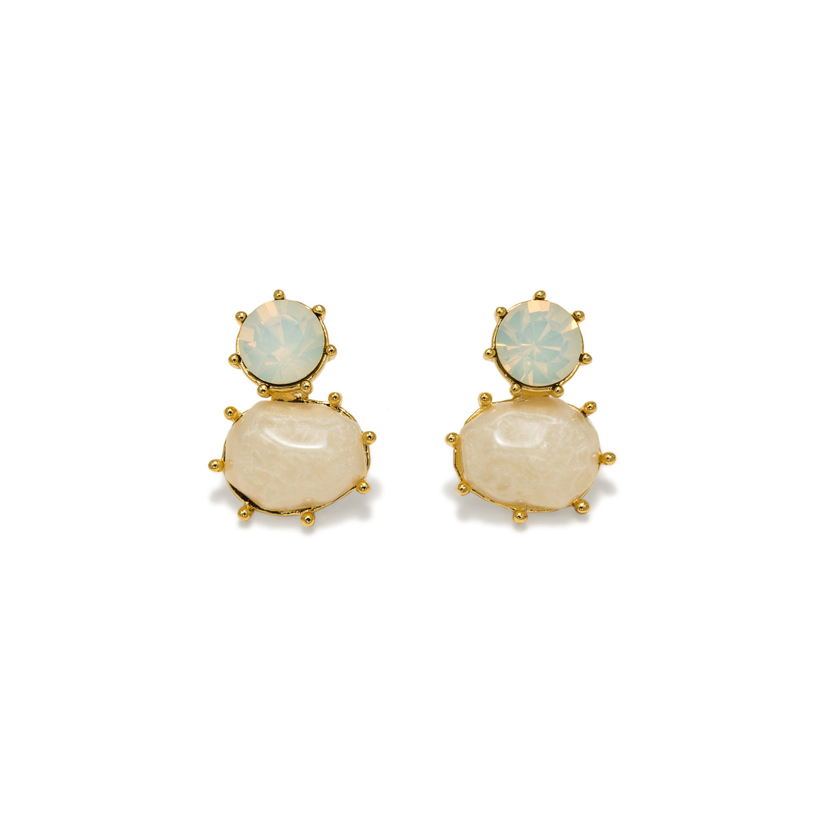Lovers Tempo| Earrings Marbelle Stud White
