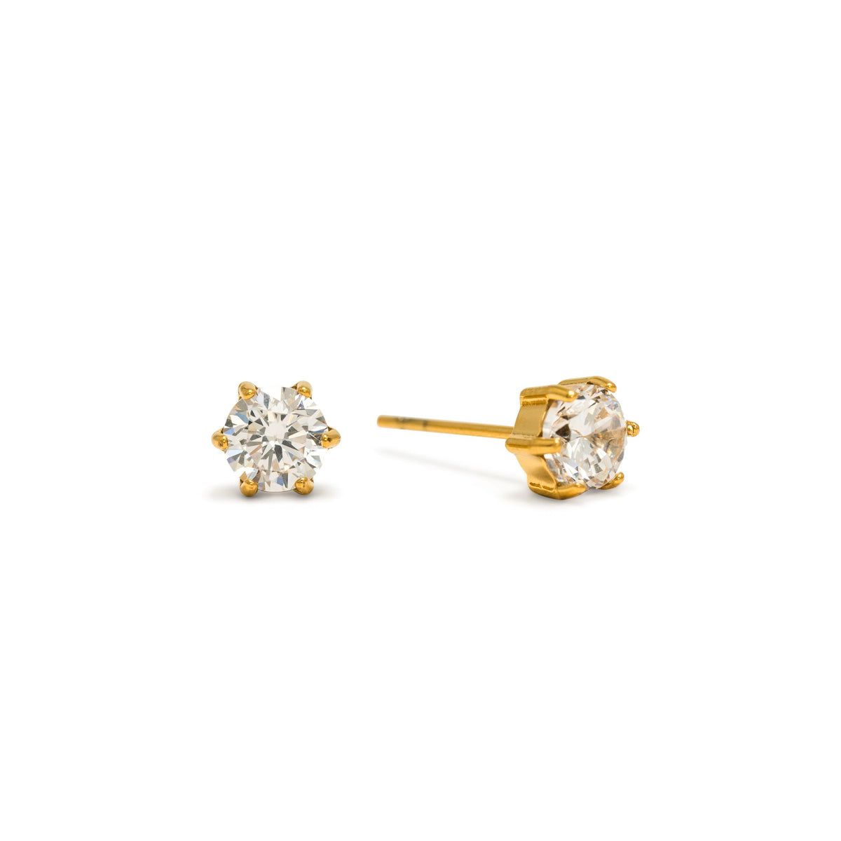 Lovers Tempo| Earrings Sol Cz Stud Gold