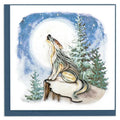 Quilling Card | Howling Wolf