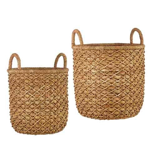 Woven Handled Baskets - Assorted Sizes