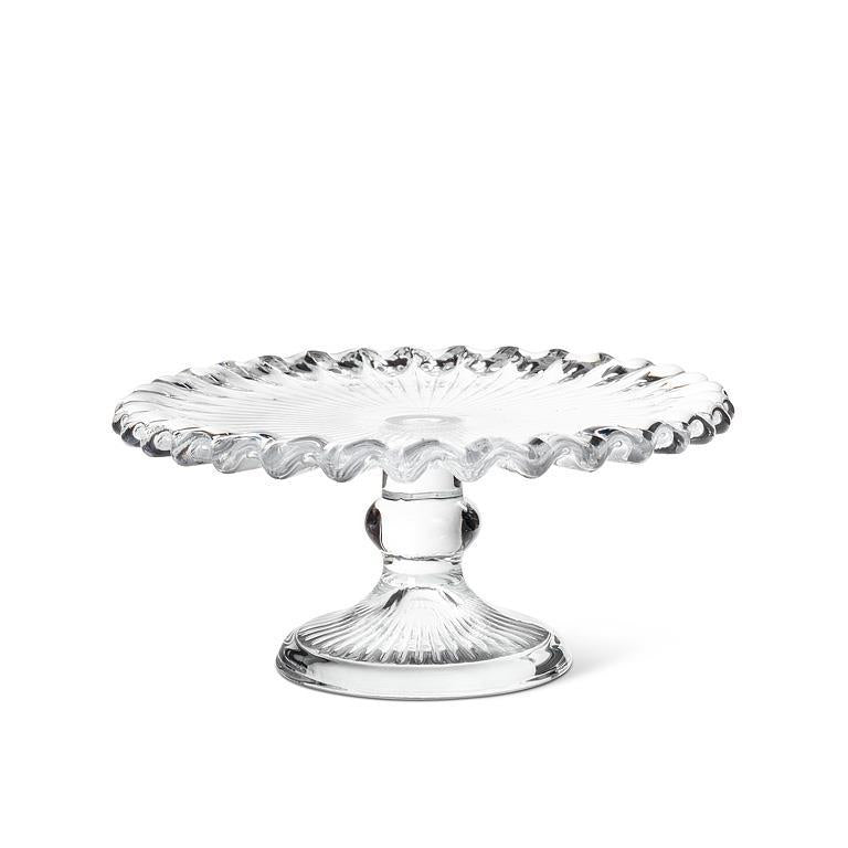 Small Glass Cake Pedestal – 7"