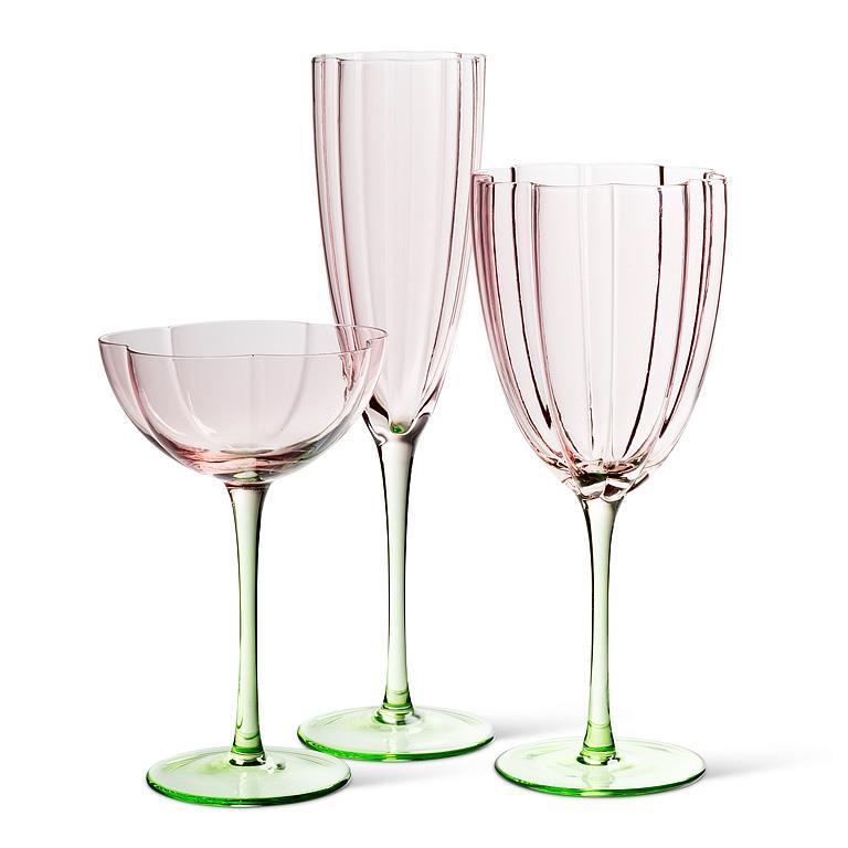 Floral Champagne Flute