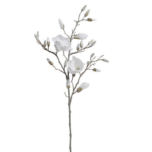 40" Glittered Magnolia Branch