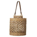 Hurricane Sea Grass with Glass Insert 16"