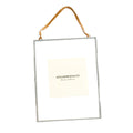 Vertical Glass & Zinc Hanging Picture Frame