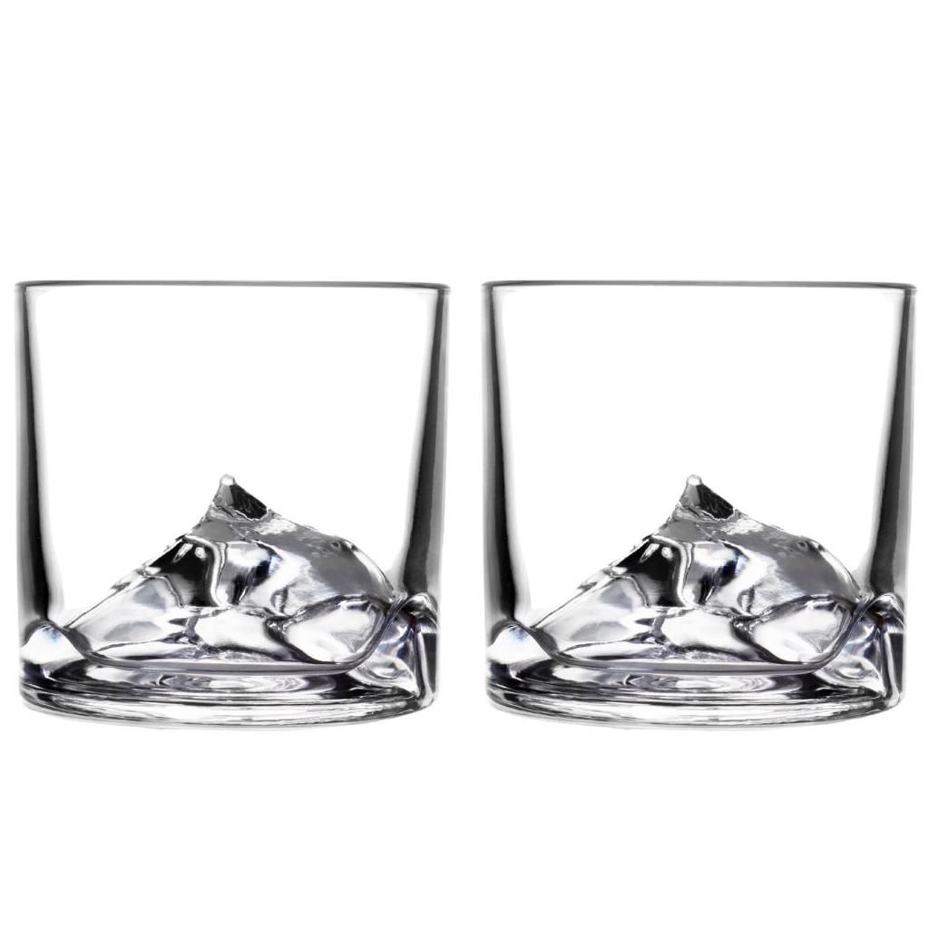 Liiton | Mt. Everest Crystal Whiskey Glasses Set of 2