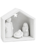 Nativity Scene Cement White 4 x 7" ADV