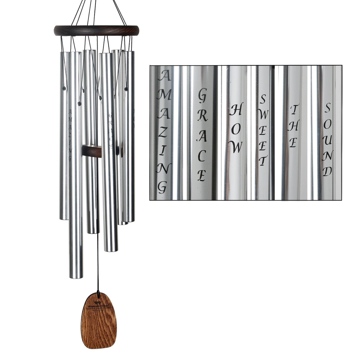 Woodstock Amazing Grace Affirmation Wind Chime
