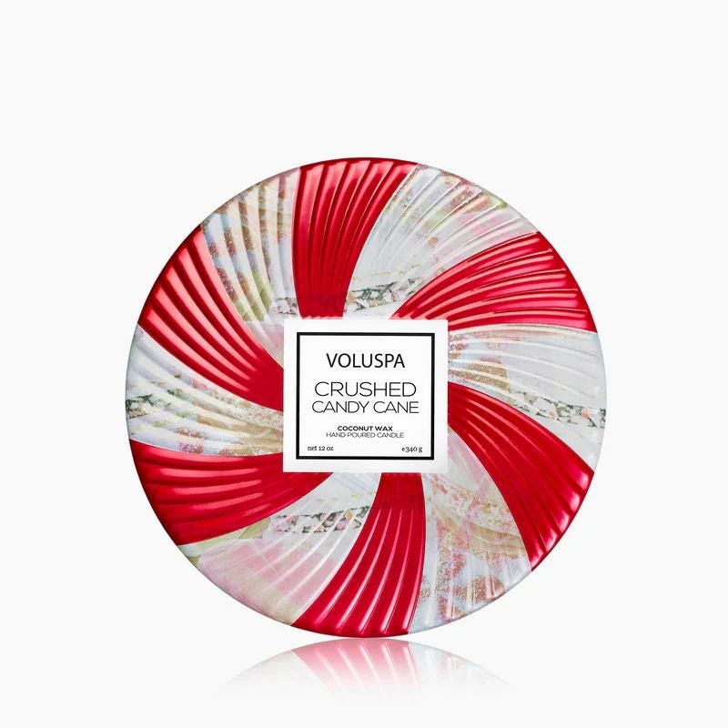 Crushed Candy Cane 3-Wick Candle