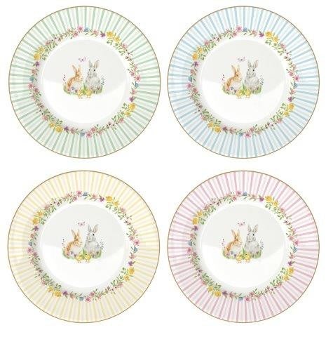 Bunny Plates set of 4 in Box