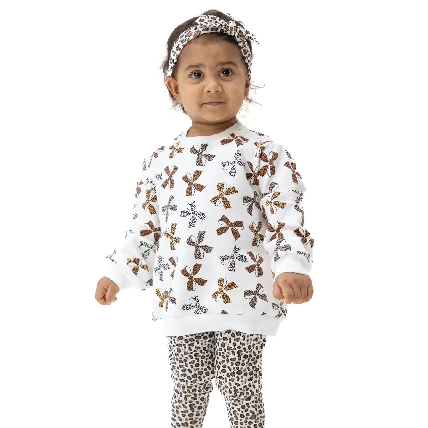 Sweatshirt Leopard Oversized French Terry Angel Dear