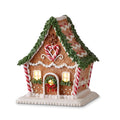 Gingerbread House 6.5" Lighted Brown
