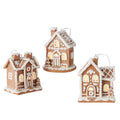 Ornament Gingerbread House 5 "LED Assort