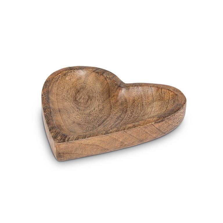 Heart Plate Small Wood 8.5" ABT
