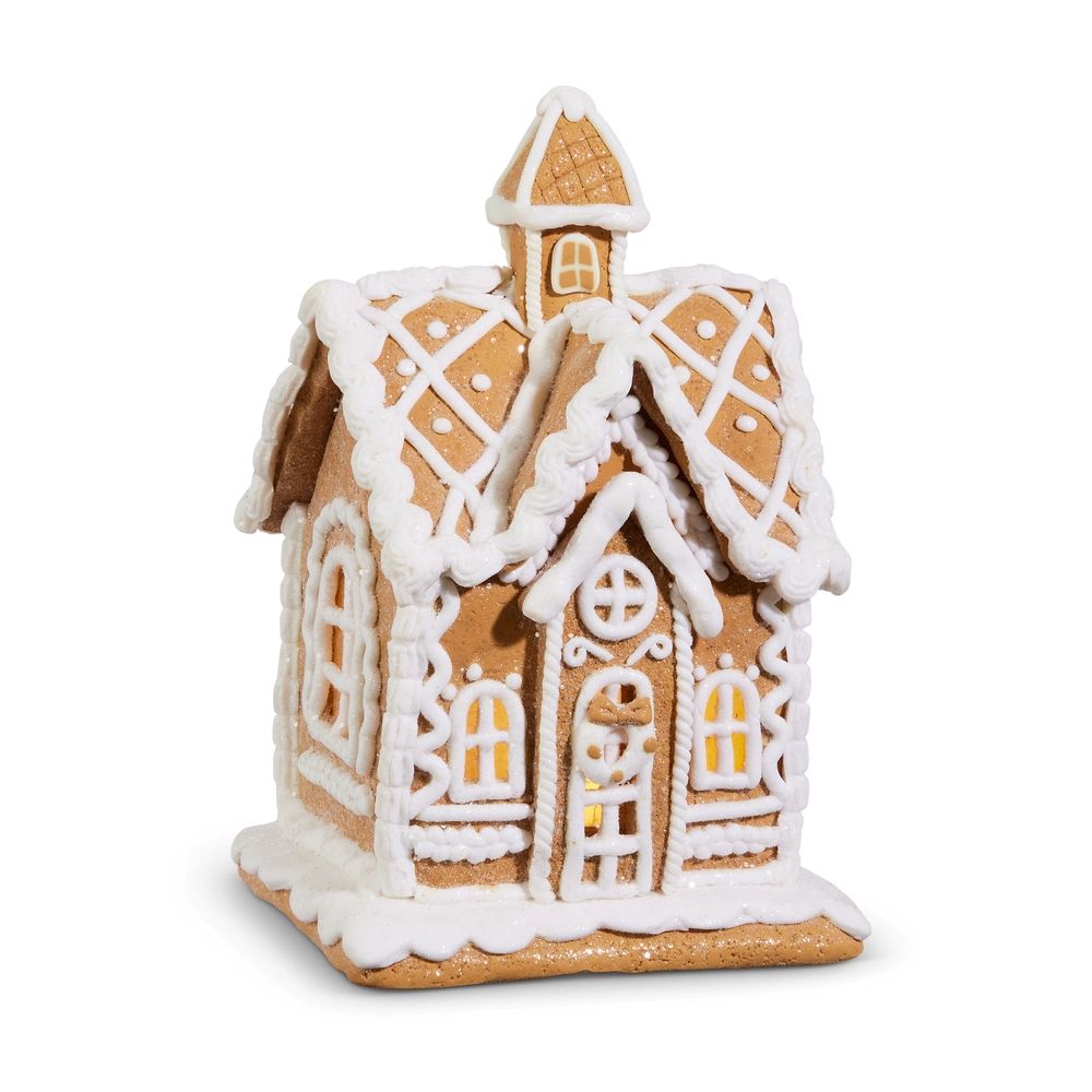 Gingerbread House 7.75" Lighted