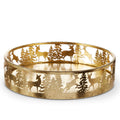 Tray Gold Deer 14"