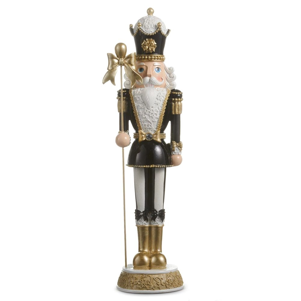 Nutcracker with Black Bow - Large 17.75"