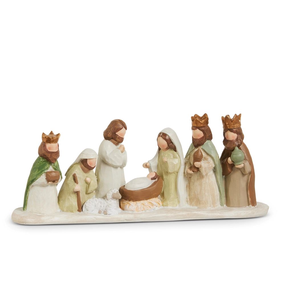 Nativity Scene Earthtone 4"