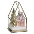 Pink House Terrarium 8.5" Lighted