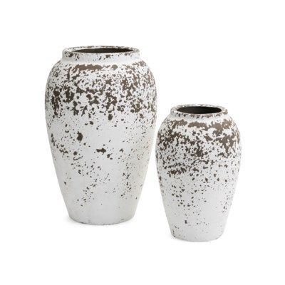 Large Textured Terracotta Vase 13.5"