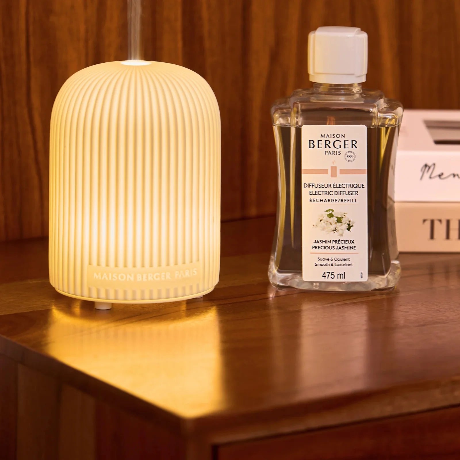 Maison Berger | White Dome Mist Diffuser Gift Set with Zest of Verbena