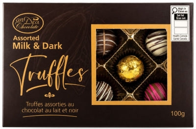 Andea Chocolates | Chocolate Milk & Dark Box of 8 Truffles