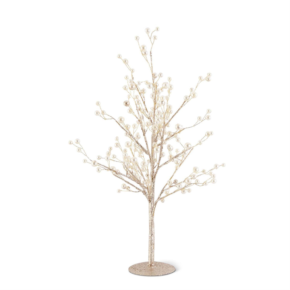 Tree 18" Gold Glittered Twig w/ Pearl KK