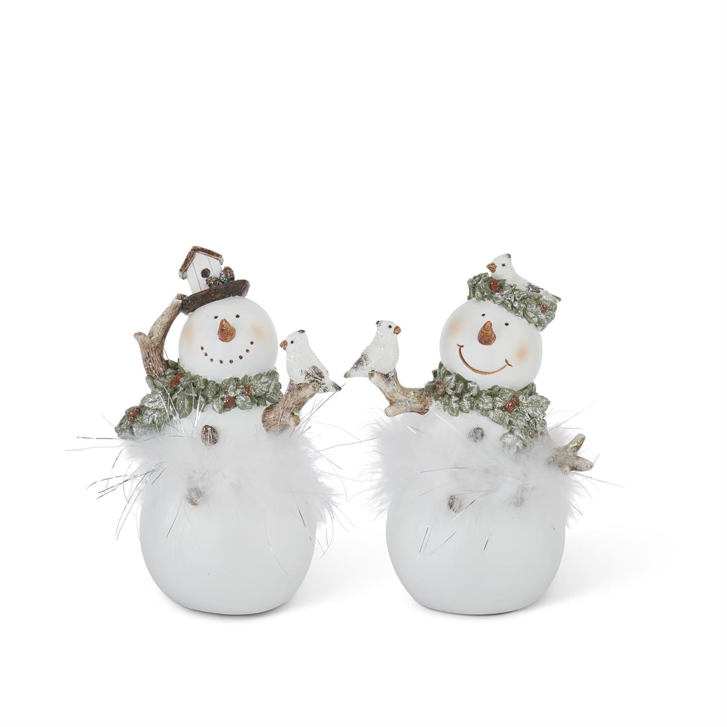 Snowman glittered White 7" KK