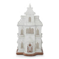 Gingerbread House White Glittered 24.25" LED W/ Timer