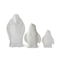 Ceramic Penguins Set of 3 White KK