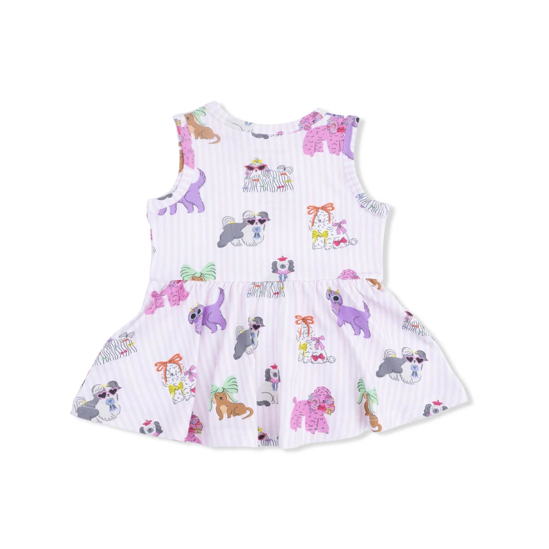 Fancy Dogs Peplum Tank Top & Bike Shorts