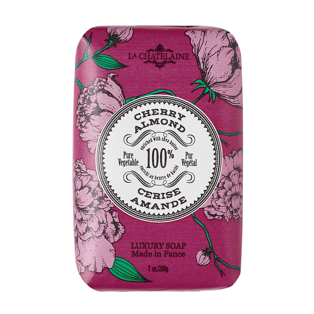 Luxury Hand Soap Wrapped Cherry Almond La Chatelaine