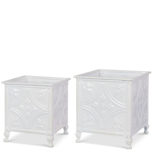 White Tile Planters - Assorted