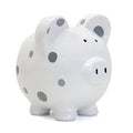 Kids Money Bank Grey with Multicolored Dot