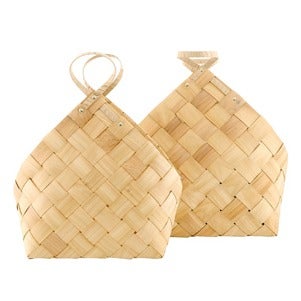 Natural Basket Weave Wall Basket – Assorted